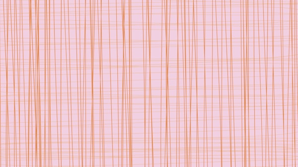 Hand-Drawn Scandinavian Line Grid Pink Orange