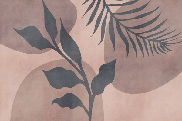 Palm Leaf Reverie Peach Blush