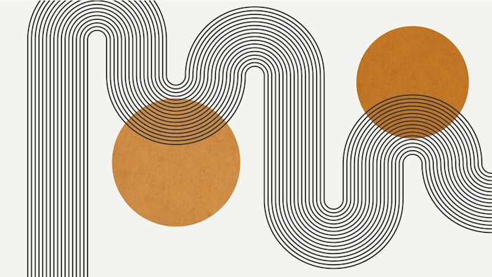 Modern Rainbow Arch Line Art