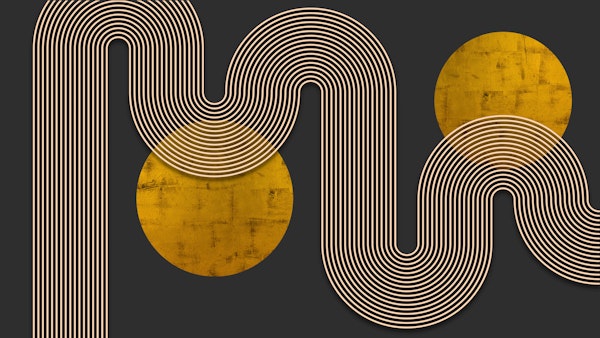 Modern Arch Line Art Wave