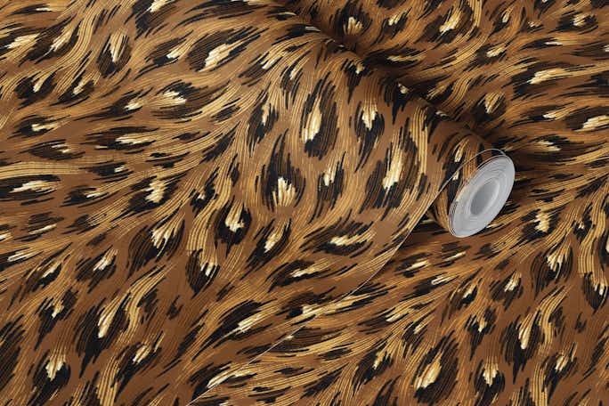 Leopard Print - Brownwallpaper roll