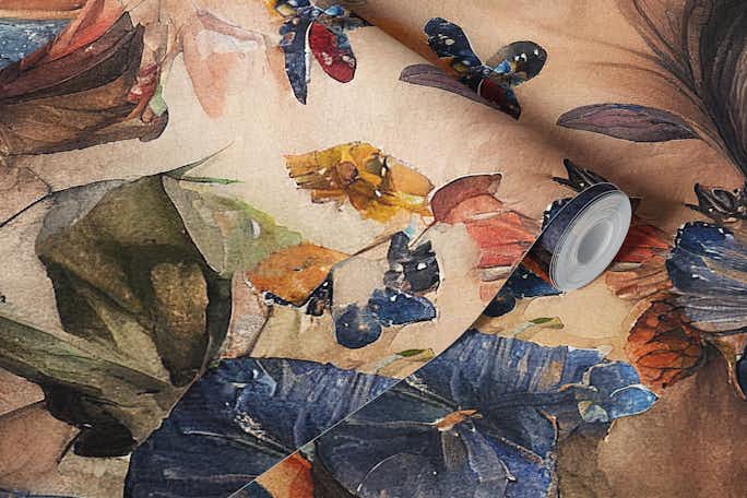 Watercolor Butterfly Woman Body #4wallpaper roll