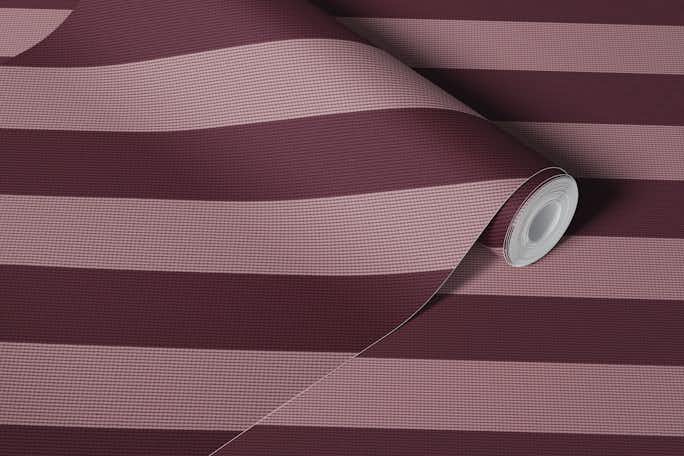 Textured diagonal stripe bordeaux rosewoodwallpaper roll