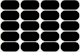 Mid-Century Pebbles Abstract Retro Geo BW