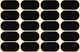 Mid-Century Pebbles Abstract Retro Geo Black