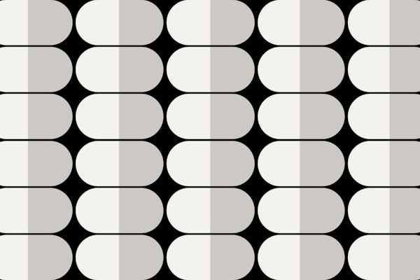 Mid-Century Pebbles Abstract Vintage Geo