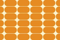 Orange Mid-Century Pebbles Abstract Vintage ταπετσαρία