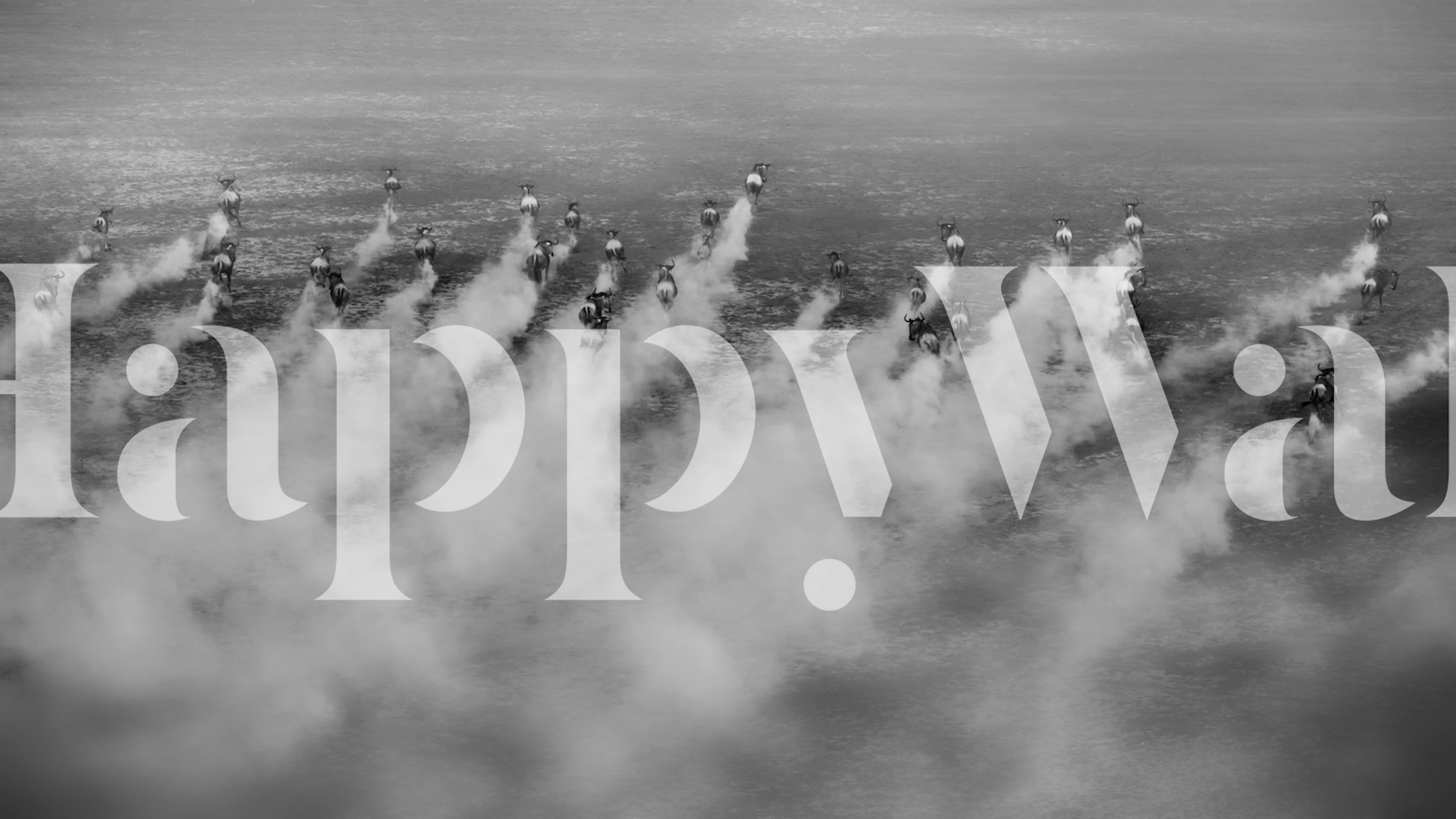 Apstraktni zidni mural u nijansama sive s linijama kretanja koje prikazuju brzinu i energiju, pod nazivom Trčanje.