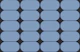 Blue Grey Mid-Century Pebbles Abstract Geo
