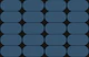 Blue Grey Mid-Century Pebbles Abstract Geo