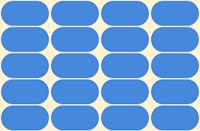 Blue Mid-Century Pebbles Abstract Vintage Geo wallpaper