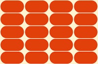 Red Mid-Century Pebbles Abstract Vintage Geo wallpaper