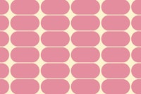 Pink Mid-Century Pebbles Abstract Vintage Geo ταπετσαρία