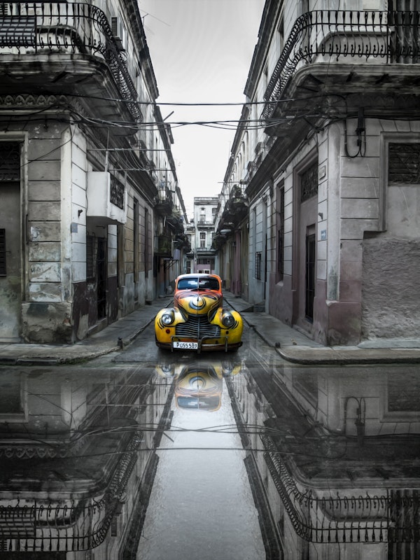 Classic old car in Havana  Cuba