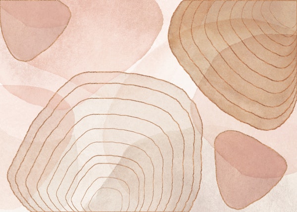 Boho Mid Century Style Peach Blush