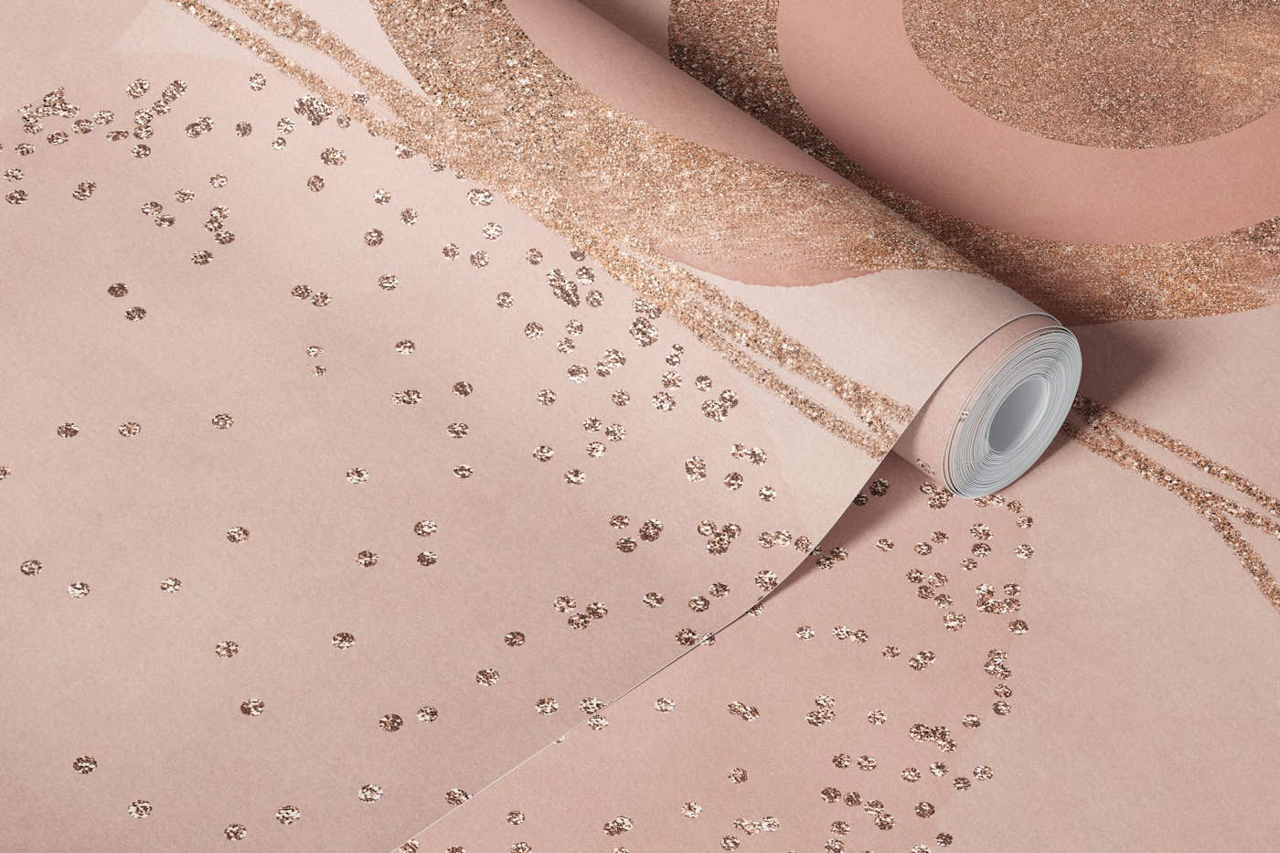 Balanced Elegance Blush Gold wallpaper roll