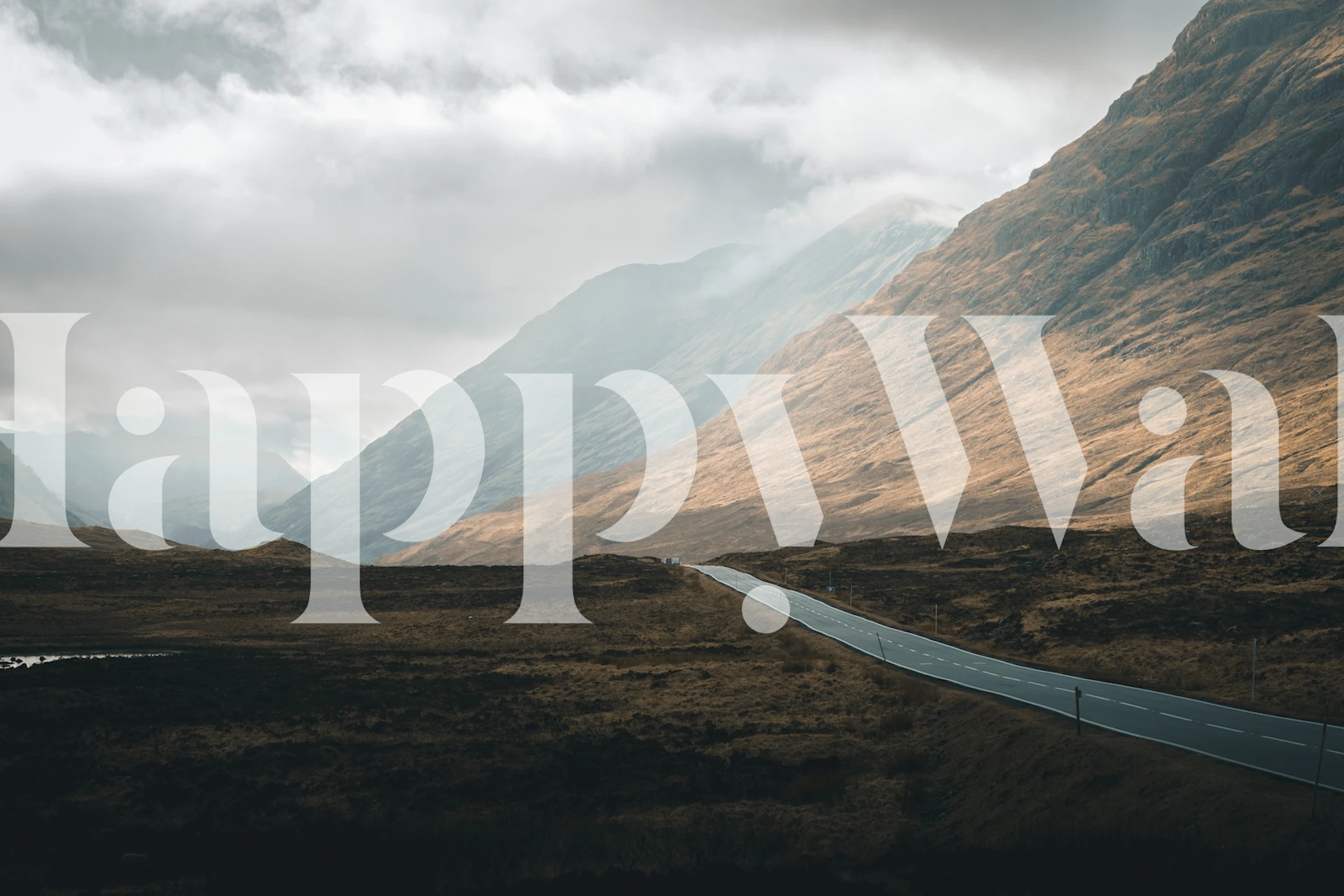 Carta da parati Scottish Highlands in una stanza