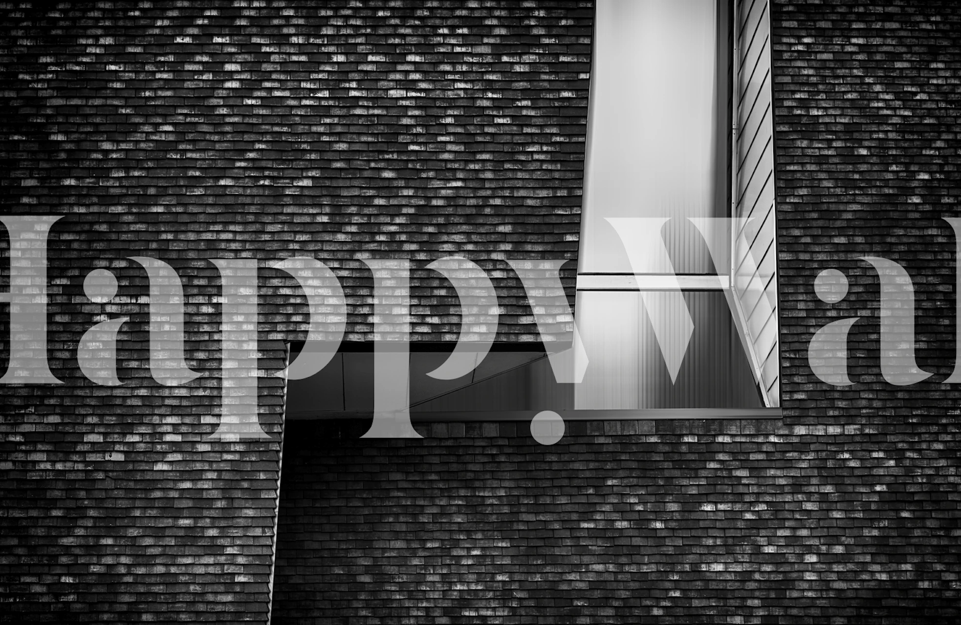 Geometric patterns in black and white, contemporary wallpaper