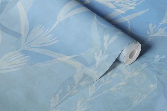 Magnolia Morning Sky Bluewallpaper roll
