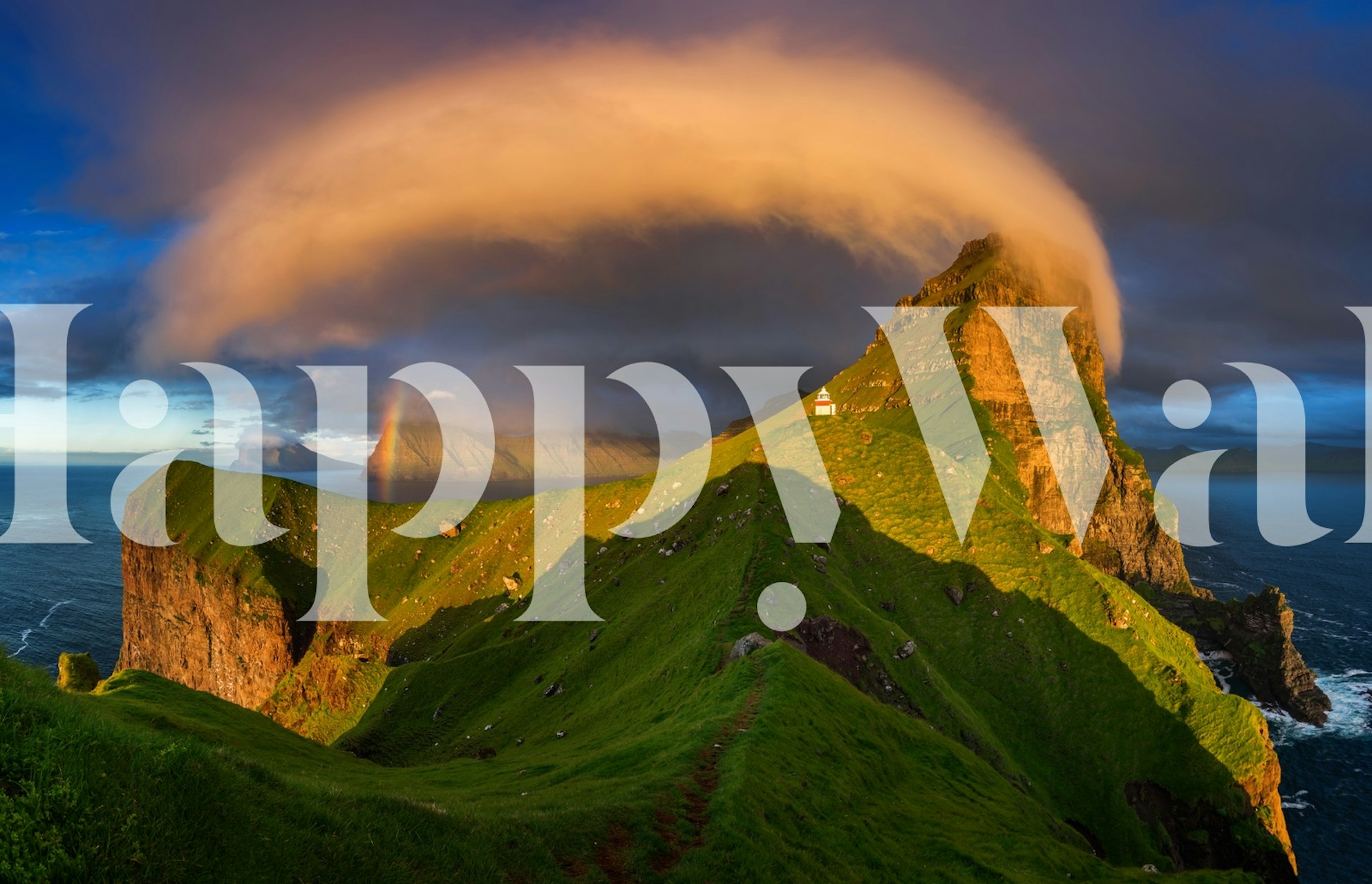 Diseño de papel tapiz Mulafossur en una habitación