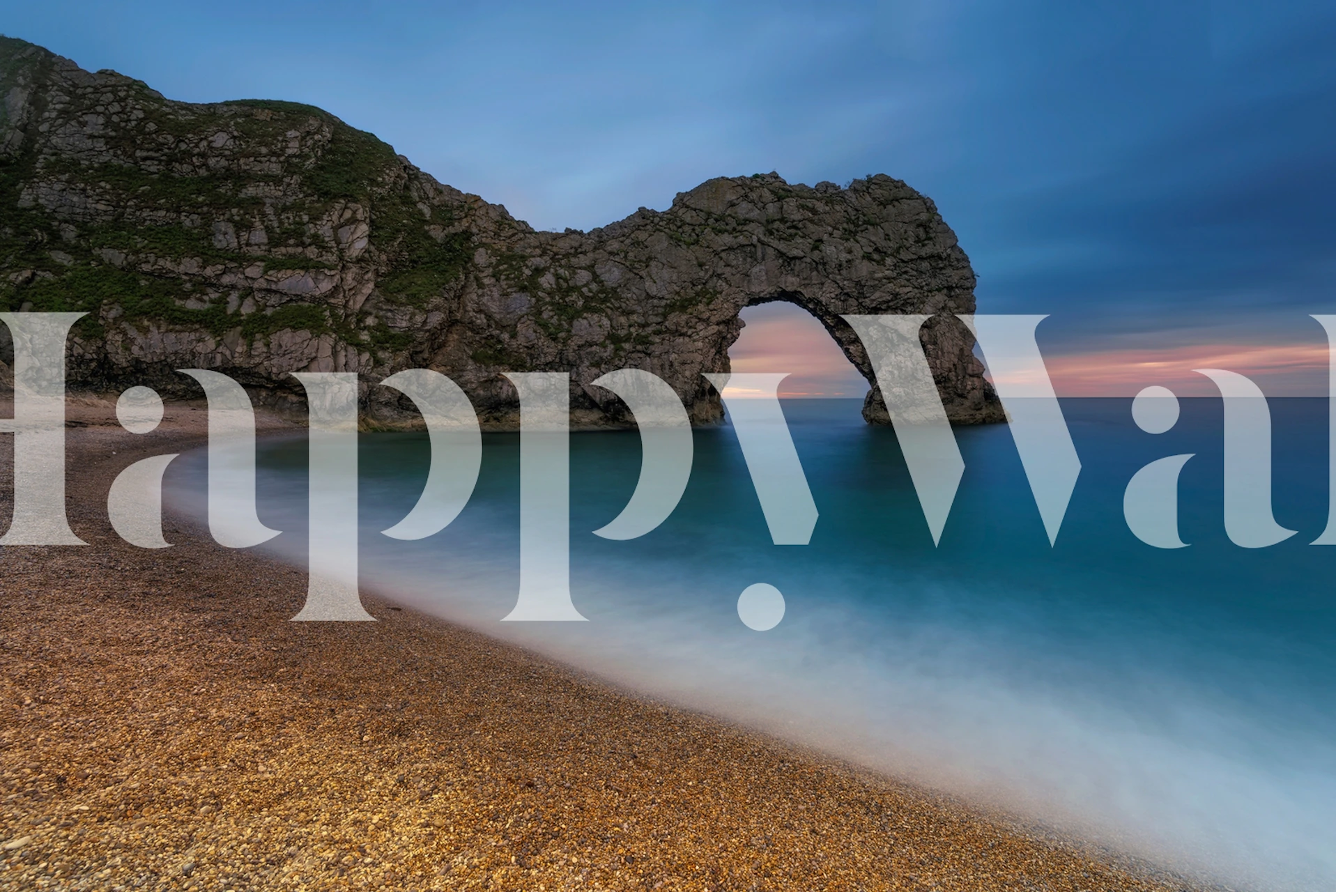 Dorset wallpaper design featuring coastal scenery