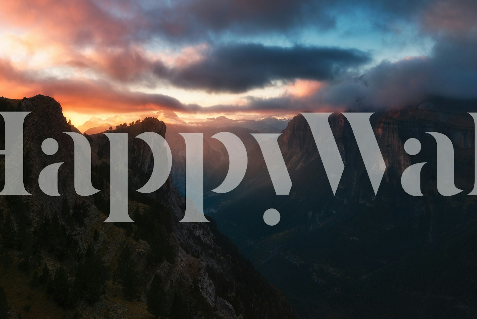 Ταπετσαρία Ordesa που αναδεικνύει τη θέα του βουνού