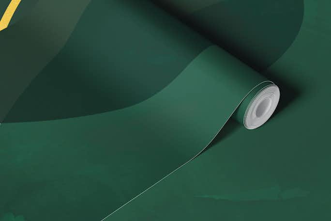 Green Mid-Century Luxurywallpaper roll