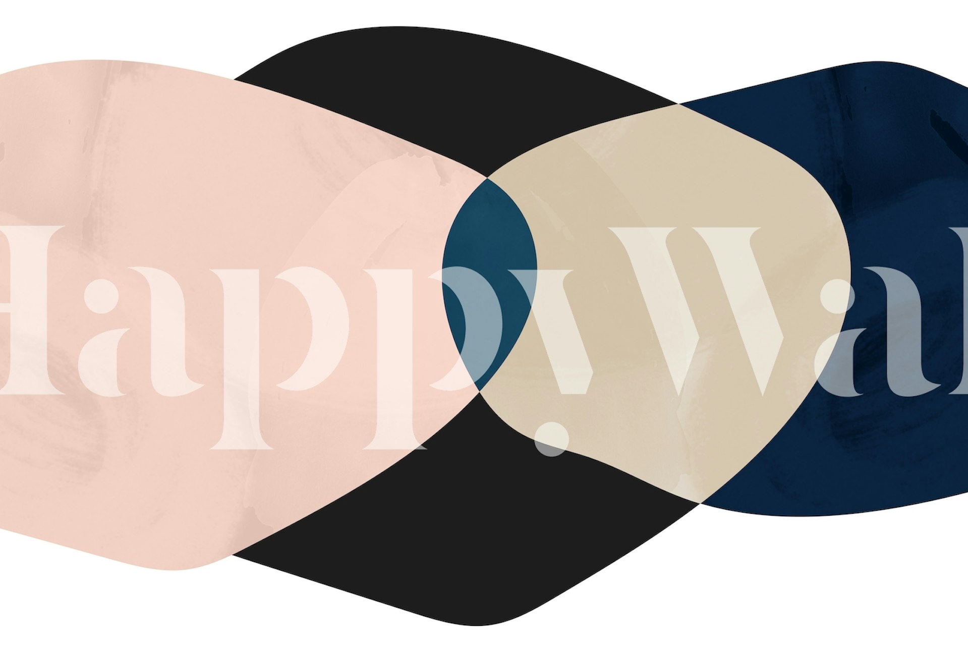 Layered Mid-Century wallpaper in a room