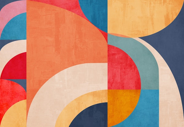 Geometric with Semi Circles 2