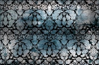Damask Luxury Teal Ombre tapete
