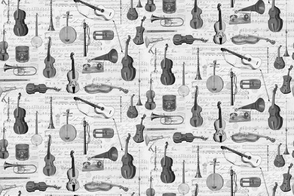 Vintage Music Instruments And Notes
