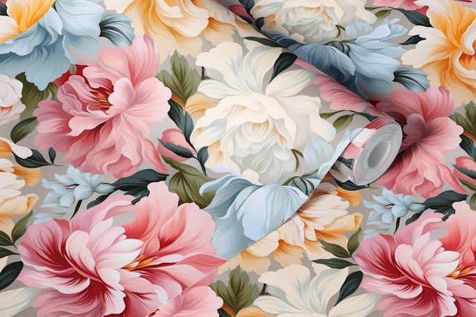 Blossom Bliss Peony Wall Coveringwallpaper roll