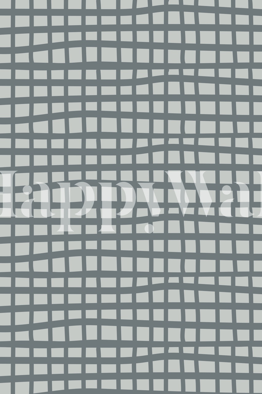 Diseño de papel pintado abstracto en blanco y negro en la habitación