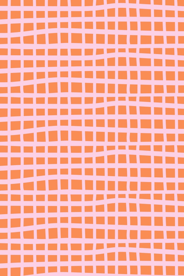 Simple Abstract Geometry Cutouts Pink Orange