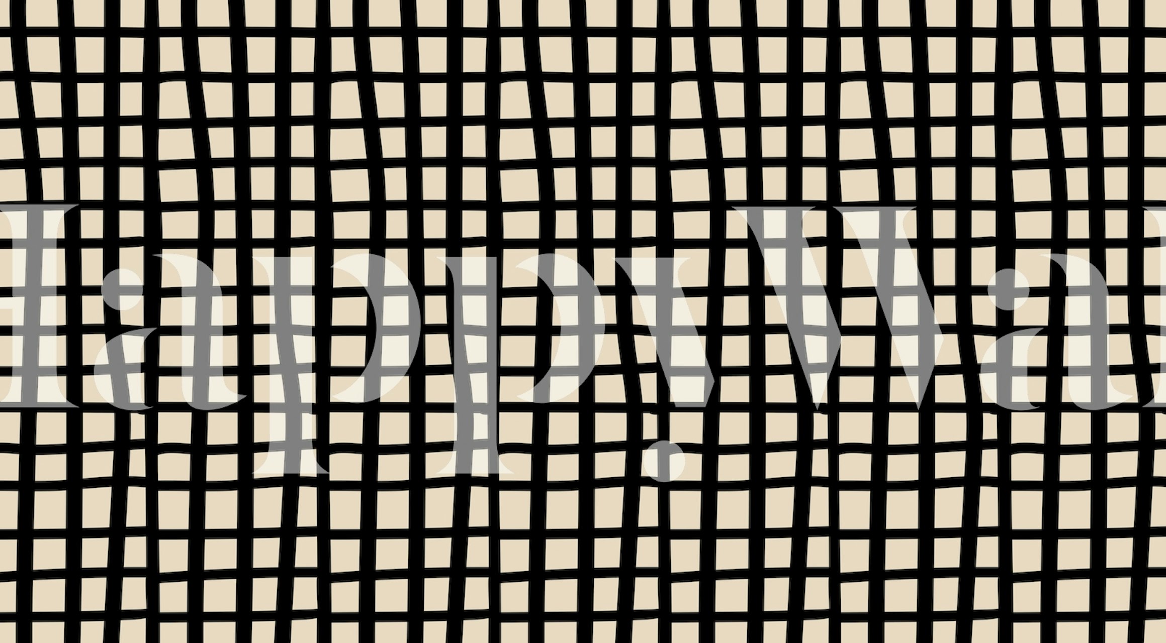 Moderni apstraktni geometrijski uzorak, krem crna zidna slika