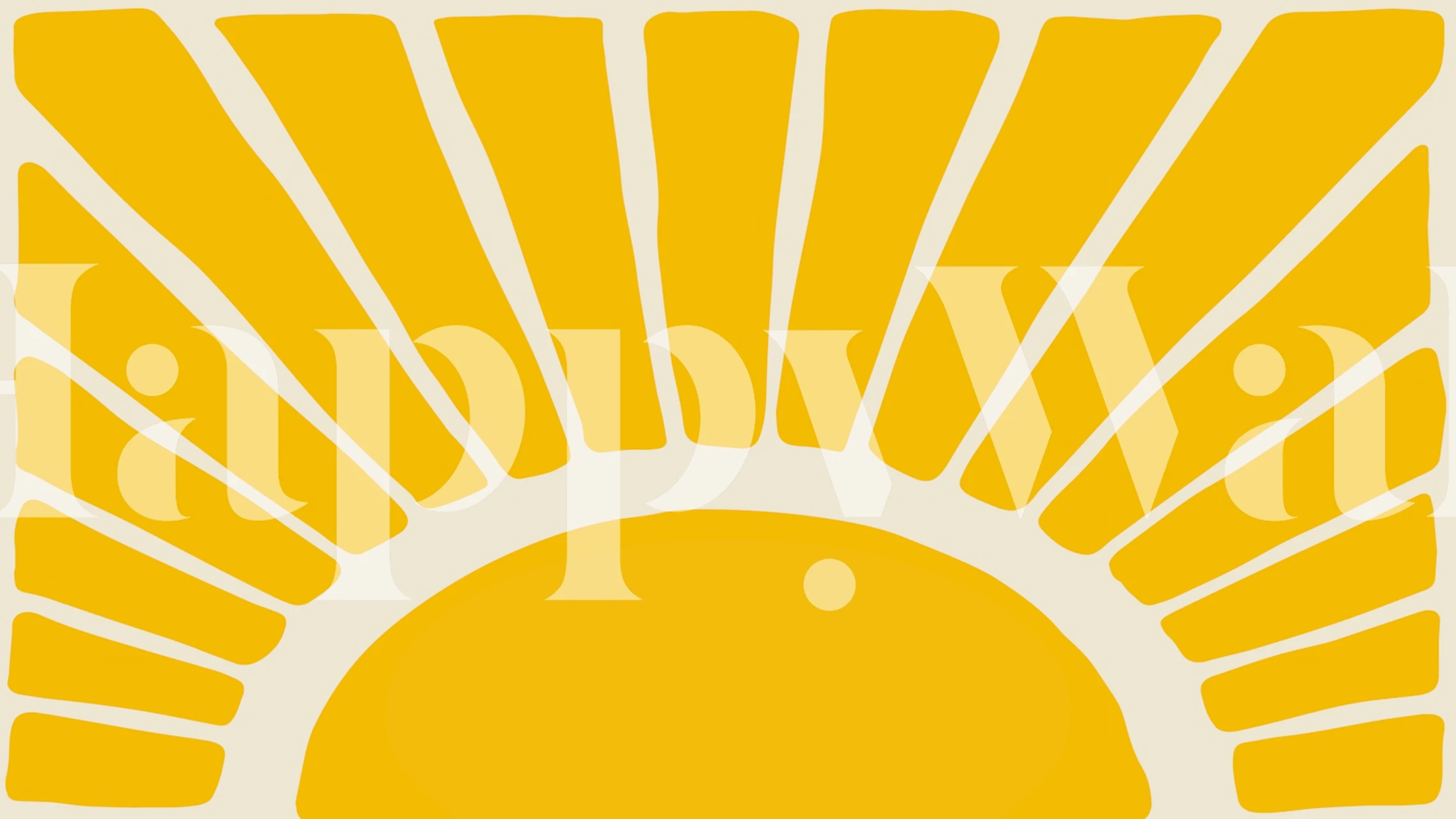 Fototapeta Abstraktní sluneční žlutá a krémová výřez