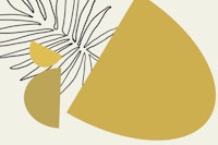 Mid Century Urban Jungle Abstract Floral tapet