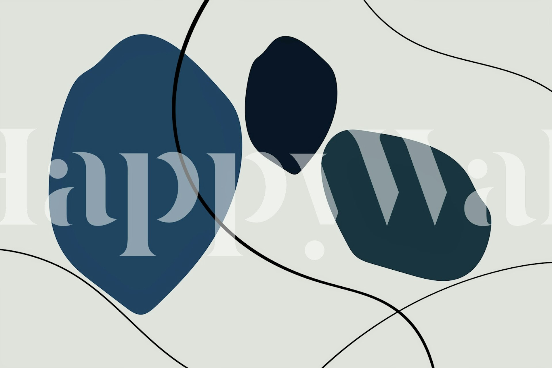 Ταπετσαρία Mid-Century Modern Balance σε ένα δωμάτιο