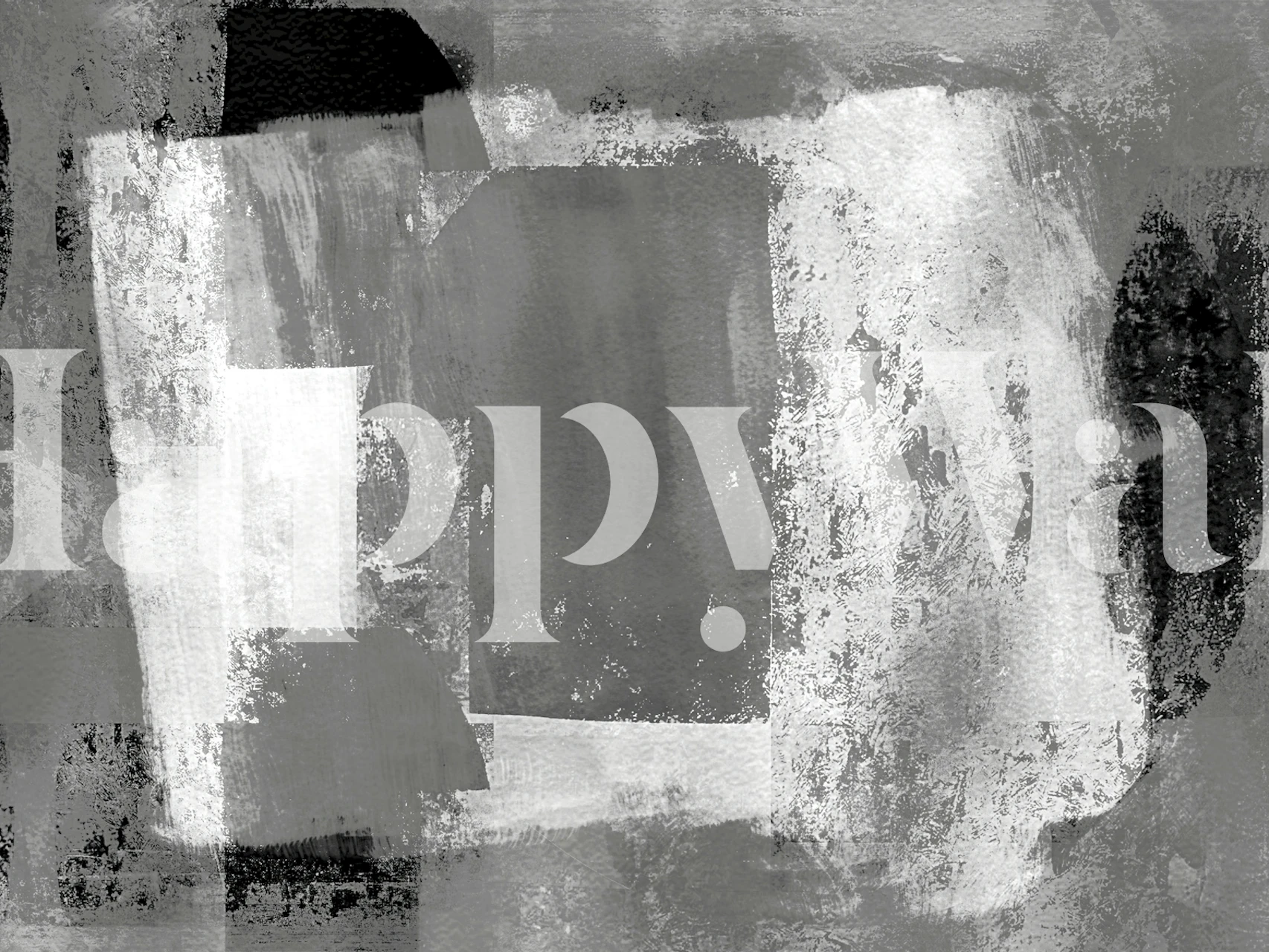 Black and white abstract geometric shapes wallpaper