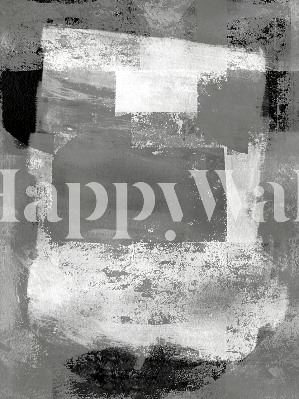 Monochrome Bauhaus tapet i et rom