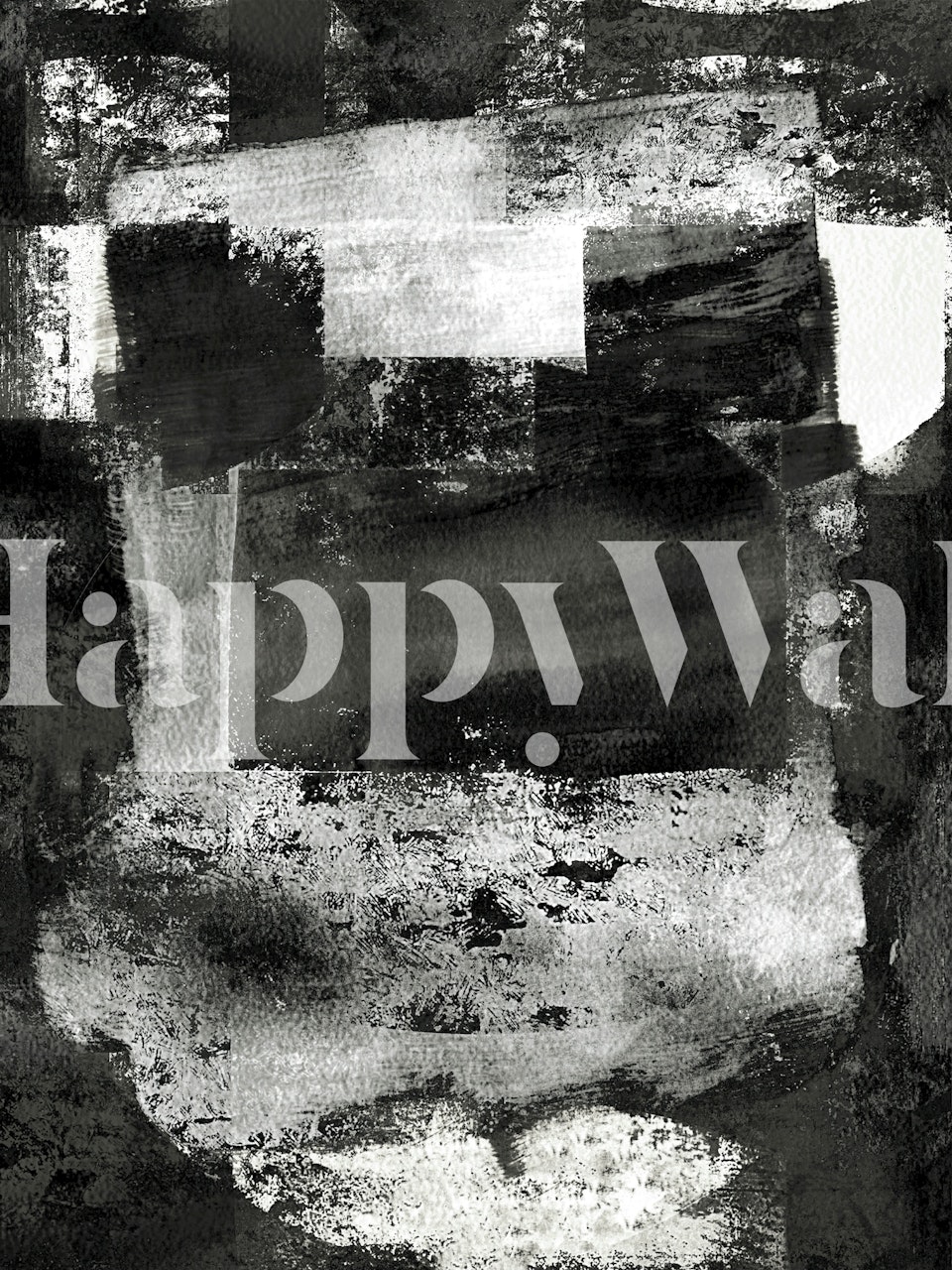 Bauhaus black and white papel tapiz en una habitación