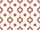 Rust Brown Retro 70s Groovy Geometry