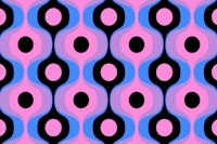 Vivid Retro 70s Groovy Geometry wallpaper