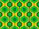 Vivid Green 70s Groovy Geometry Pattern