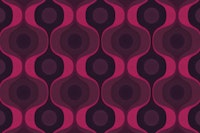 Moody Magenta 70s Groovy Geometry tapete