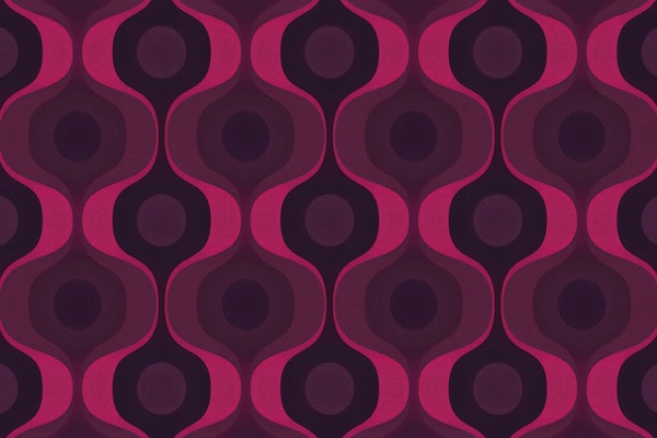 Moody Magenta 70s Groovy Geometry