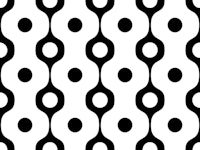 Black White 70s Groovy Geometry wallpaper
