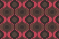 Moody Brown Retro 70s Geometry wallpaper