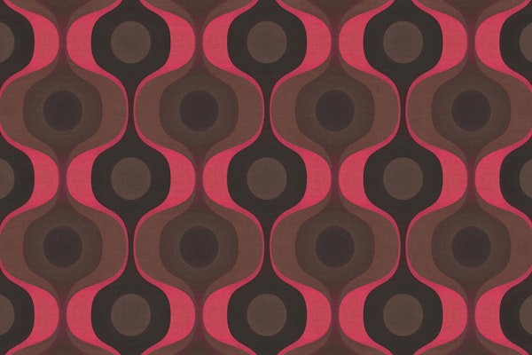 Moody Brown Retro 70s Geometry