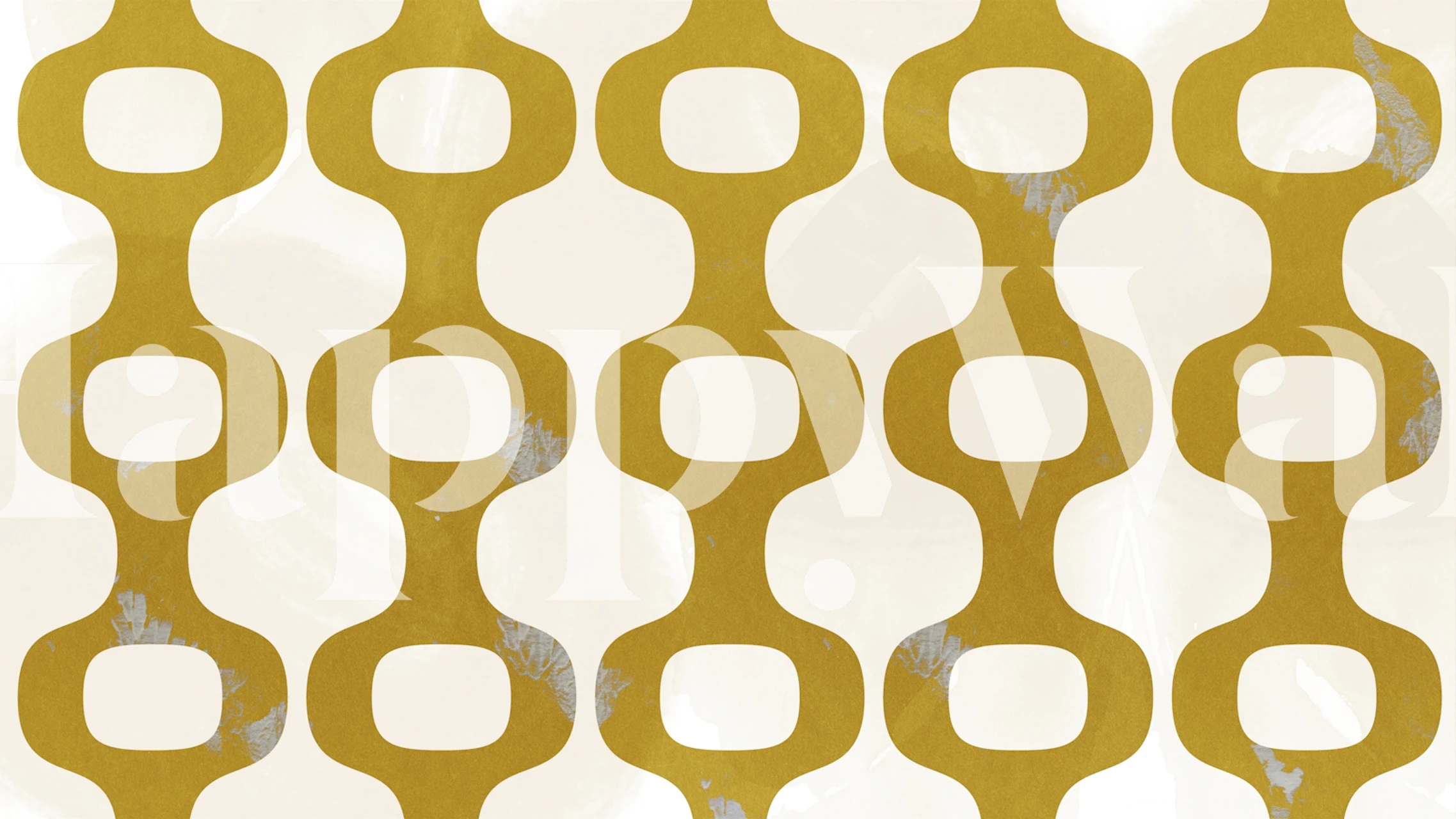 70s Luxury Geometry wallpaper in a modern room